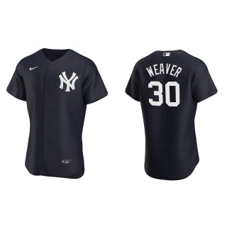 Yankees Luke Weaver Navy Authentic Alternate Jersey