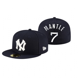 Yankees Mickey Mantle Navy 2021 Field of Dreams Hat