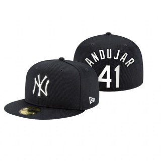 Yankees Miguel Andujar Navy 2021 Clubhouse Hat