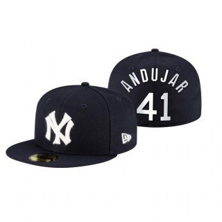 Yankees Miguel Andujar Navy 2021 Field of Dreams Hat