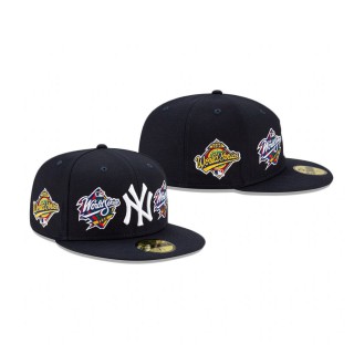 Yankees World Champions 59FIFTY Fitted Navy Hat