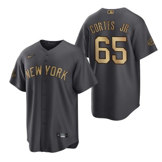 Men's Nestor Cortes Jr. New York Yankees American League Charcoal 2022 MLB All-Star Game Replica Jersey