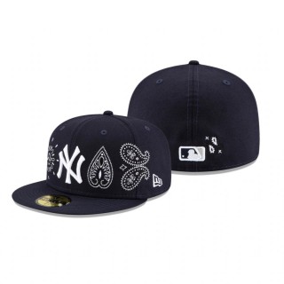 Yankees Navy Paisley Elements Hat