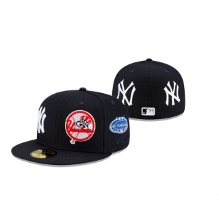 Yankees Navy Patch Pride 59Fifty Fitted Hat