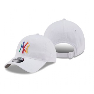 New York Yankees White Pride Core Classic 9TWENTY Hat