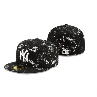 Yankees Black Splatter Hat