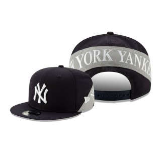 New York Yankees New Era Navy Team Bulletin 9FIFTY Adjustable Snapback Hat