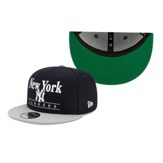 New York Yankees Navy Two Tone Retro 9FIFTY Snapback Hat