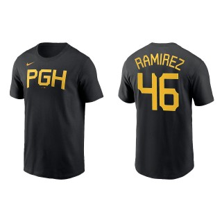 Yohan Ramirez Pittsburgh Pirates Black City Connect Wordmark T-Shirt