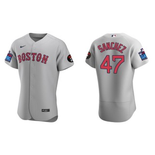 Yolmer Sanchez Boston Red Sox Gray 2022 Little League Classic Authentic Jersey