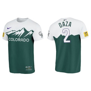 Yonathan Daza Colorado Rockies Green 2022 City Connect T-Shirt