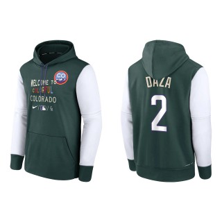 Yonathan Daza Colorado Rockies Green Authentic Collection 2022 City Connect Therma Performance Pullover Hoodie