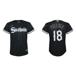Youth White Sox A.J. Pollock Black 2021 City Connect Replica Jersey