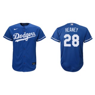 Youth Dodgers Andrew Heaney Royal Replica Alternate Jersey