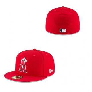 Youth Los Angeles Angels Red Authentic Collection 59FIFTY Fitted Hat