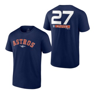 Youth Houston Astros Jose Altuve Navy 2022 World Series Name & Number T-Shirt