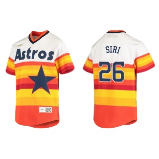 Youth Jose Siri Astros White Cooperstown Collection  Jersey