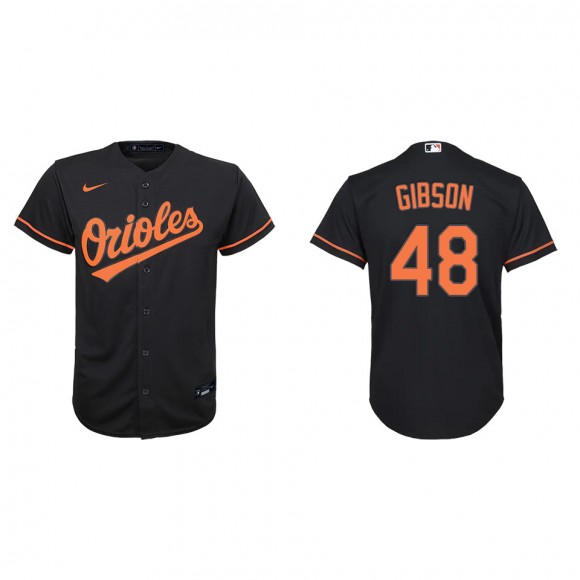 Youth Kyle Gibson Black Replica Alternate Jersey