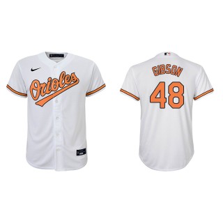 Youth Kyle Gibson White Replica Home Jersey