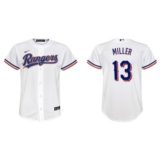 Youth Rangers Brad Miller White Replica Home Jersey