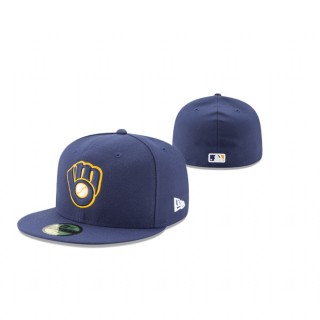 Youth Brewers Blue Authentic Collection 59FIFTY Fitted Hat