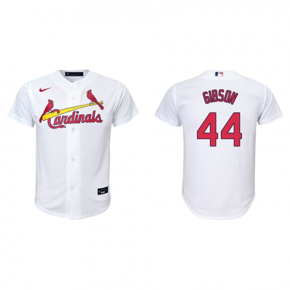 Youth Kyle Gibson Cardinals White Replica Home Jersey