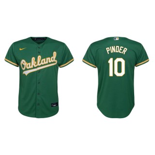 Youth Athletics Chad Pinder Kelly Green Replica Alternate Jersey
