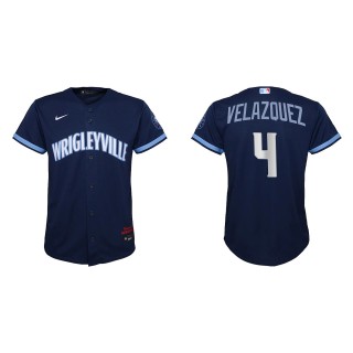 Youth Nelson Velazquez Navy City Connect Replica Jersey