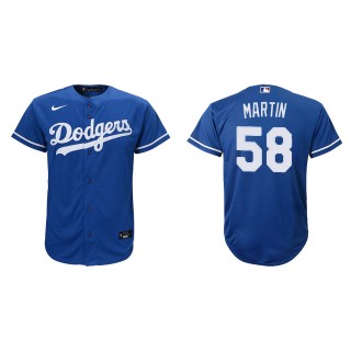 Youth Los Angeles Dodgers Chris Martin Royal Replica Alternate Jersey