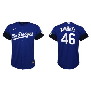 Youth Dodgers Craig Kimbrel Royal 2021 City Connect Replica Jersey
