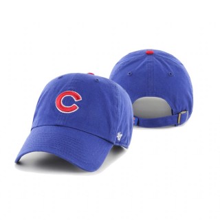 Youth Chicago Cubs Royal Team Logo Clean Up Adjustable Hat