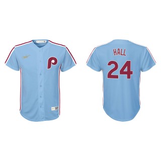 Youth Darick Hall Light Blue Cooperstown Collection Jersey