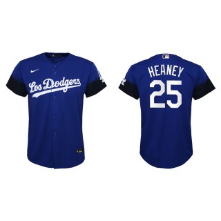 Youth Andrew Heaney Dodgers Royal 2021 City Connect Replica Jersey