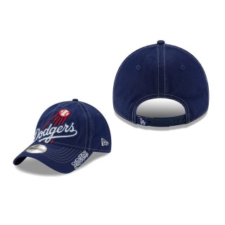 Youth Los Angeles Dodgers Royal Fuzzy 9TWENTY Adjustable Hat