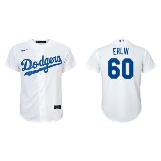 Youth Robbie Erlin Dodgers White Replica Home Jersey