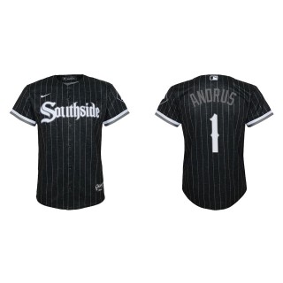 Youth Elvis Andrus Black City Connect Replica Jersey