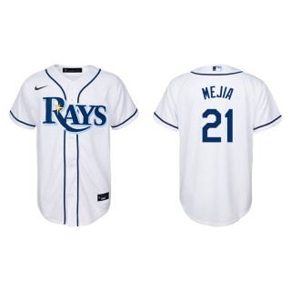 Youth Rays Francisco Mejia White Replica Home Jersey