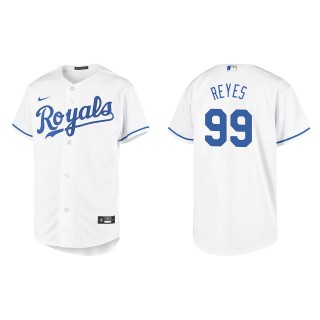 Youth Franmil Reyes White Replica Home Jersey