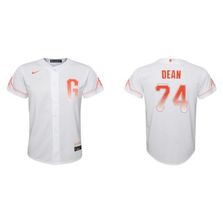 Youth Austin Dean Giants White 2021 City Connect Replica Jersey