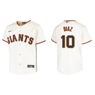 Youth Isan Diaz Cream Replica Home Jersey