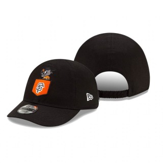 Youth San Francisco Giants Black Lou Seal Mascot Plate 9TWENTY Hat