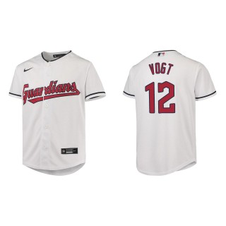 Youth Stephen Vogt Guardians White Replica Jersey