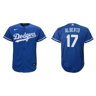 Youth Dodgers Hanser Alberto Royal Replica Alternate Jersey