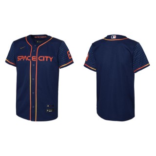 Youth Astros Navy 2022 City Connect Replica Jersey