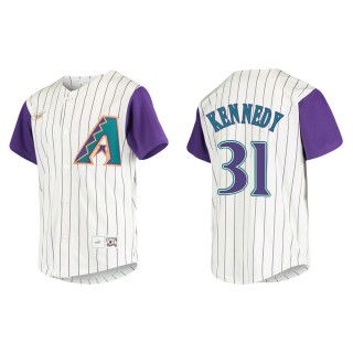 Youth Diamondbacks Ian Kennedy Cream Cooperstown Collection Jersey
