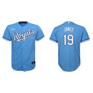 Youth Royals JaCoby Jones Light Blue Replica Jersey
