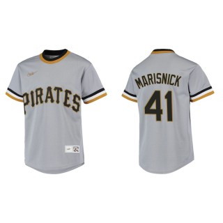 Youth Pirates Jake Marisnick Gray Cooperstown Collection Jersey
