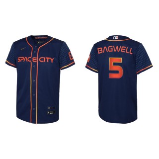 Youth Astros Jeff Bagwell Navy 2022 City Connect Replica Jersey
