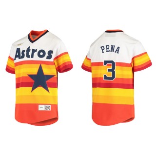 Youth Astros Jeremy Pena White Cooperstown Collection Jersey
