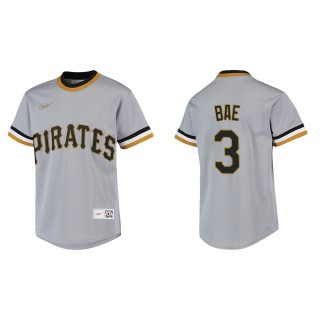Youth Ji Hwan Bae Gray Cooperstown Collection Jersey